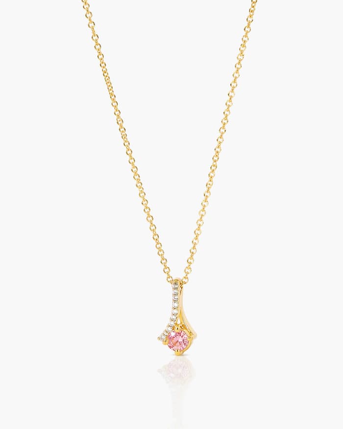 Dainty Stone Charm Necklace