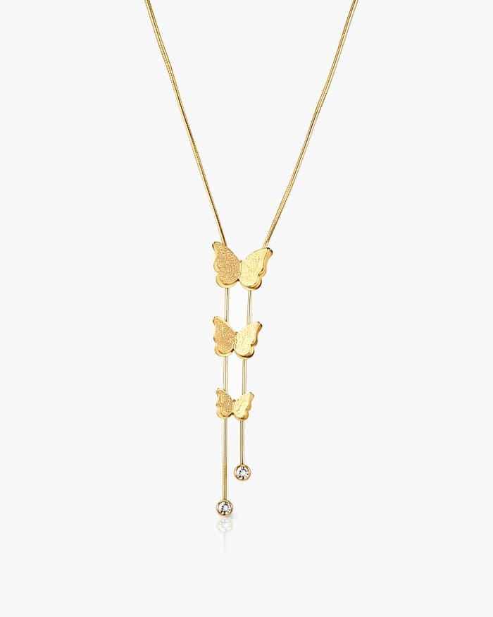 Dainty Butterfly Charm Necklace