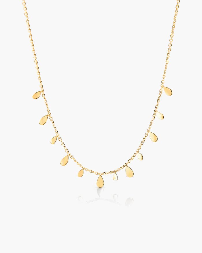 Dainty Teardrop Charm Necklace
