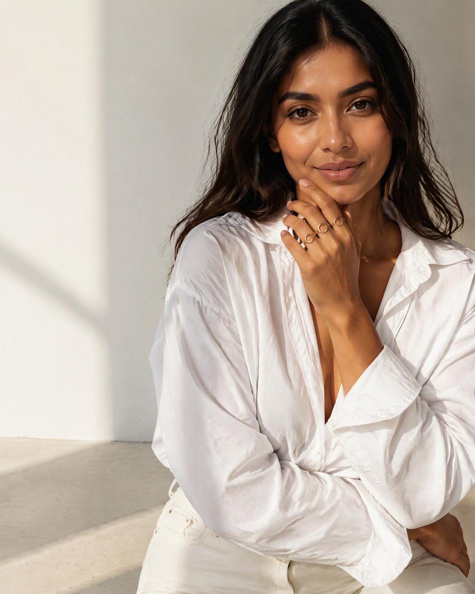 Minimalist Oval Open Ring